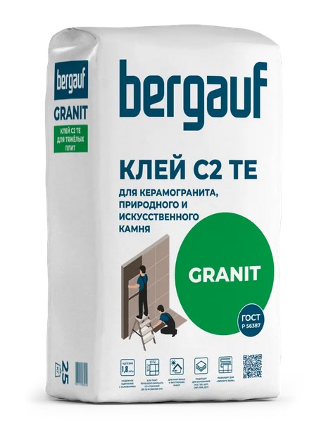 Клей Bergauf Keramik Pro усиленный для керамической плитки 25 кг (56шт/пал)