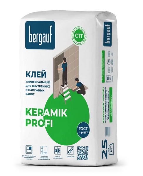 Клей Bergauf Keramik Profi универсальный клей 25 кг (56шт/пал)